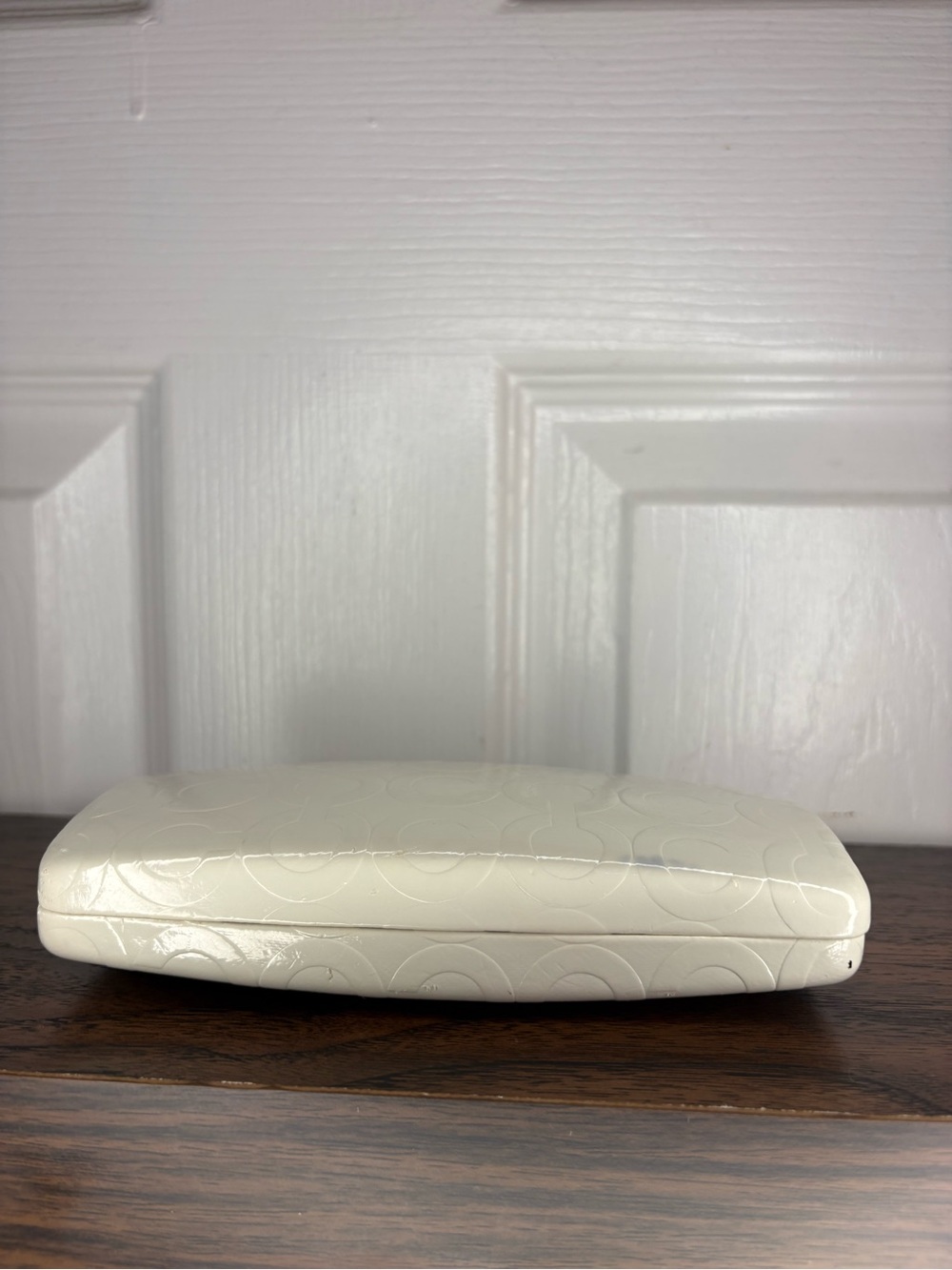 Coach White Hard Shell Sunglasses Case - Picture 1 of 5
